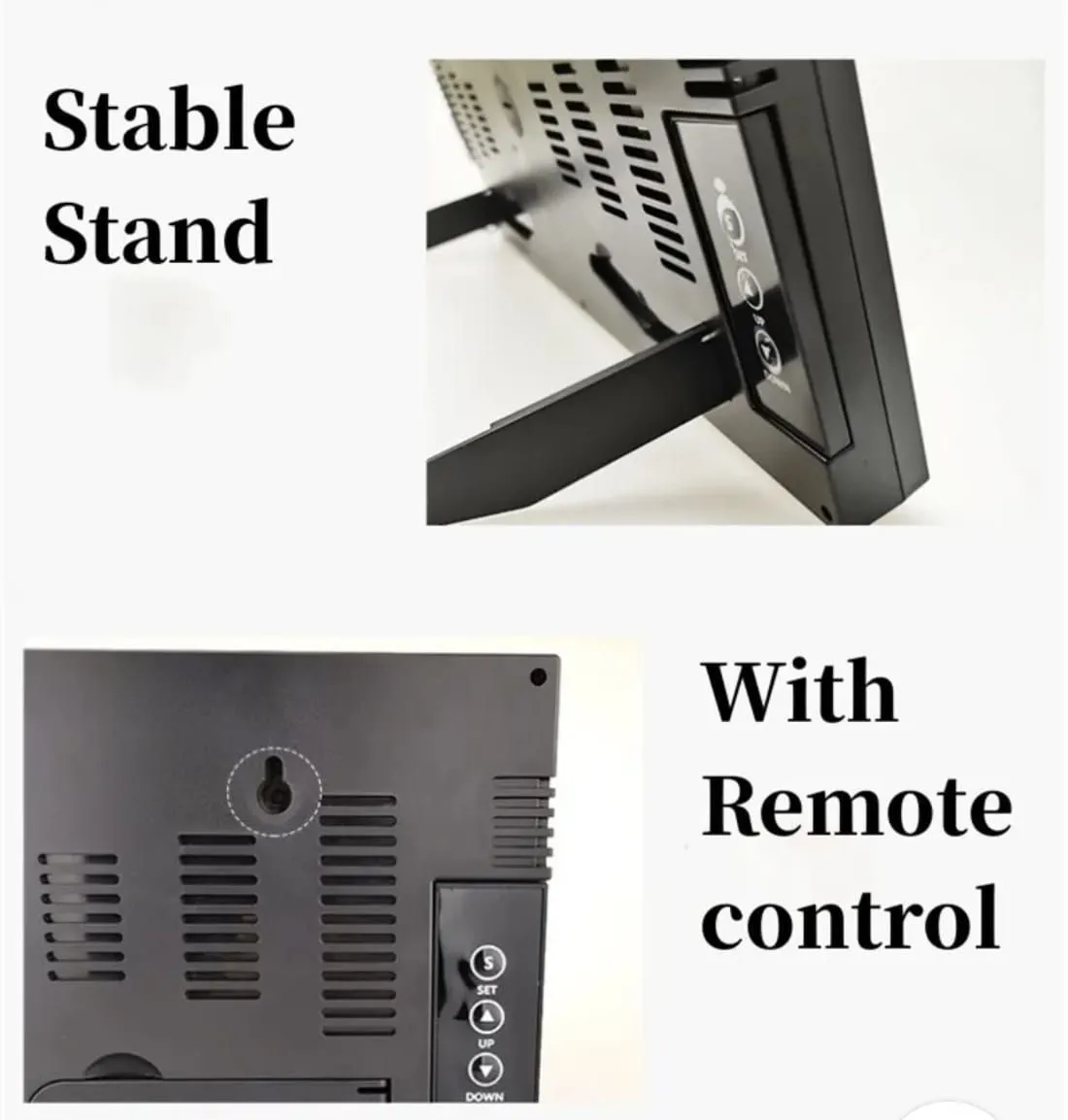 Reloj Digital de pared con Control remoto Humedad y Temperatura