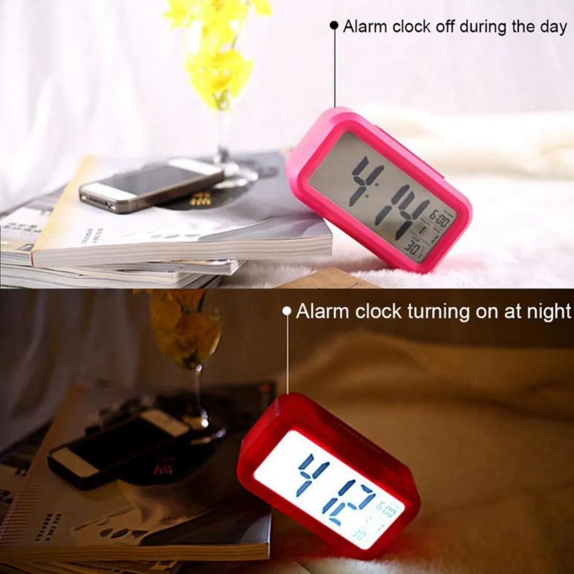 Reloj Despertador Inteligente Digital Escritorio Dormitorio