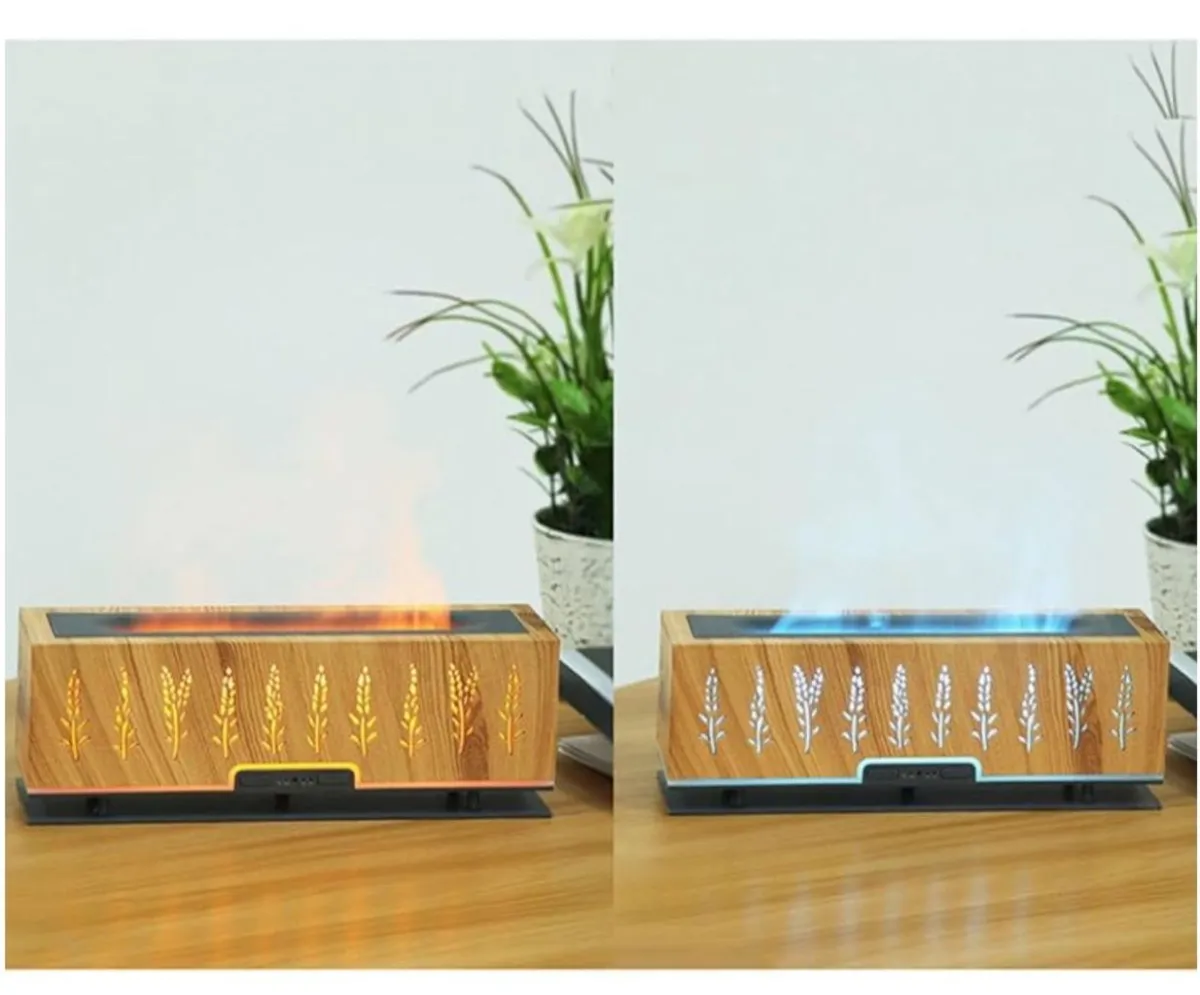Humidificador difusor En Forma De llama — Difusores de aceites eléctricos