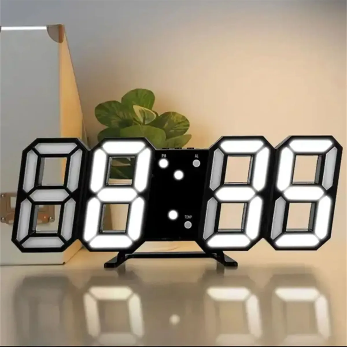 Reloj 3D Digital pared y escritorio