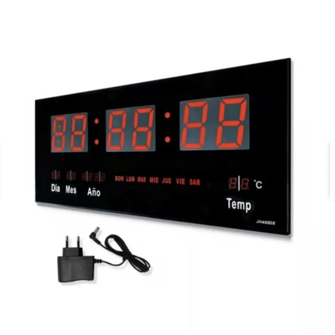 Reloj Digital De Pared Alarma Calendario y Temperatura