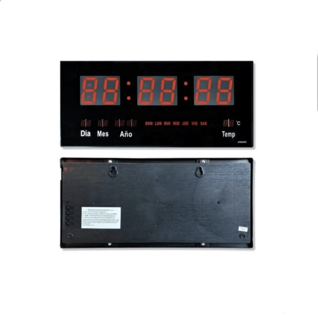 Reloj Digital De Pared Alarma Calendario y Temperatura — Relojes