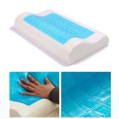 Almohada Ortopedica Viscoelastica Con Gel y Funda de fibra de Bambú — Almohadas