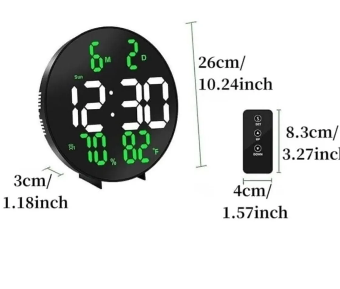 Reloj Digital Led Control Remoto Temperatura — Relojes