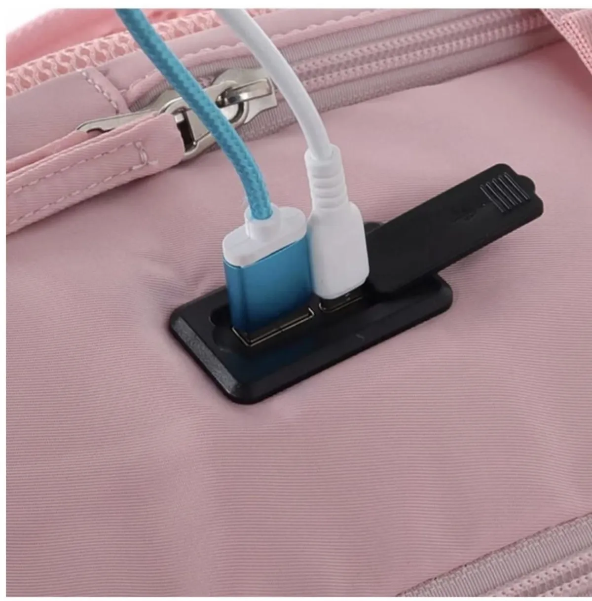 Mochila de viaje deportiva cabinera grande espaciosa rosada Kuzler