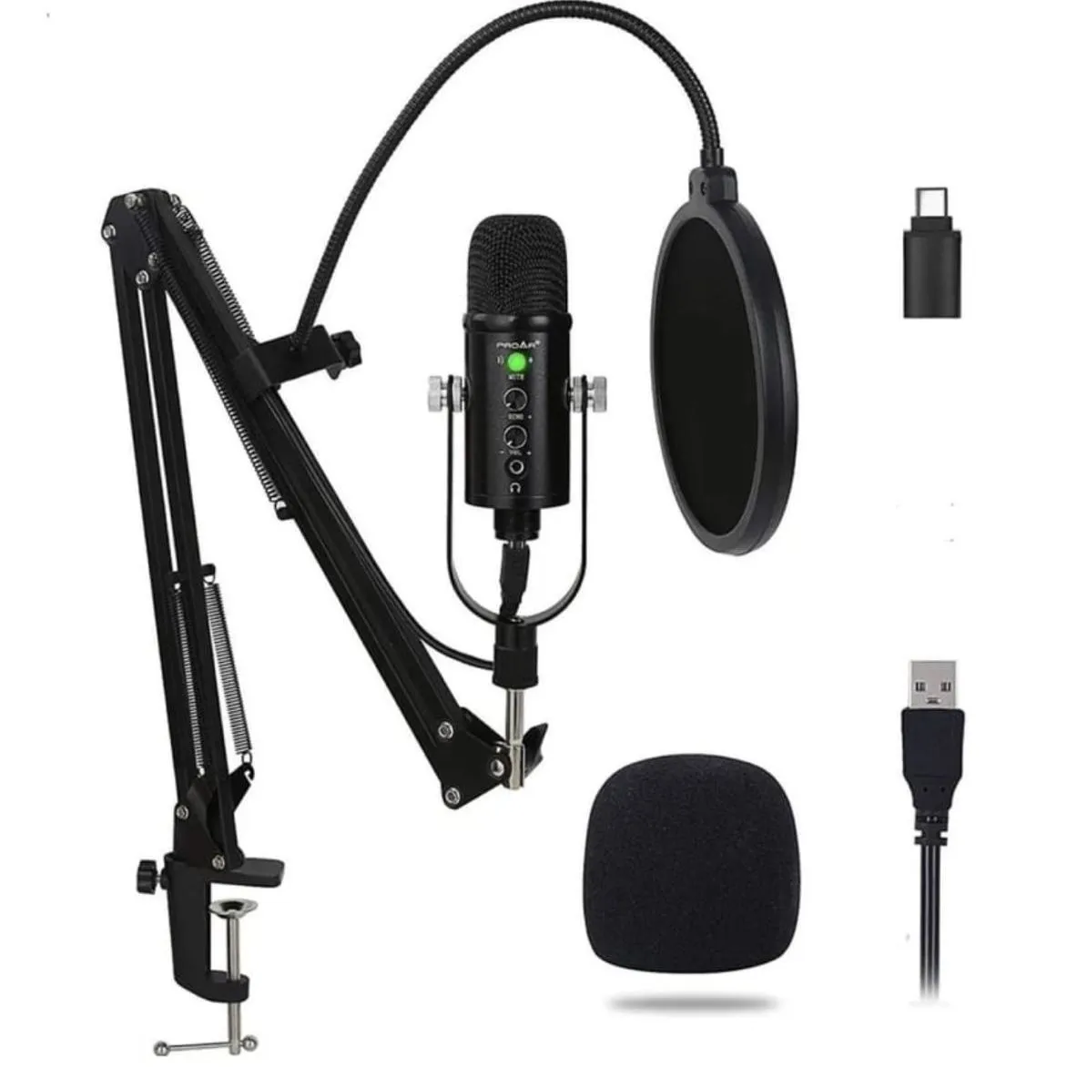 Micrófono Condensador Profesional Para Pc Laptop Celular BM-86TZ — Micrófonos