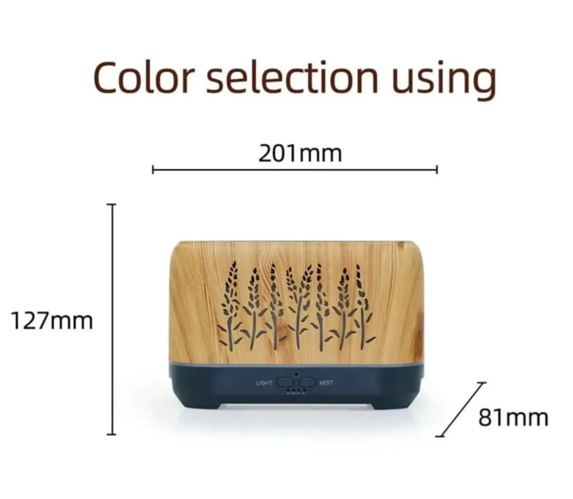 Humidificador Ultrasonico Con Luces Led Modelo Flama — Difusores de aceites eléctricos