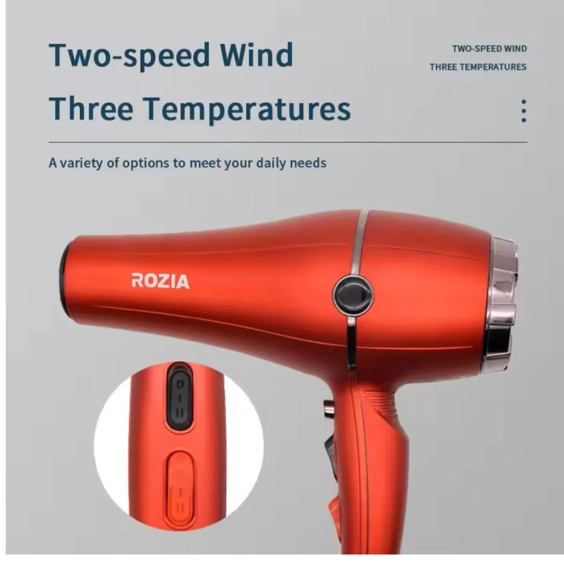 Secadora de Cabello Rozia Hair Dryer 8000W — Cabello / productos para dar forma al pelo eléctricos