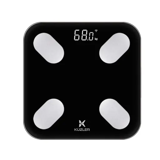 Balanza Digital Inteligente Bluetooth Con App Negro Kuzler — Otros implementos médicos