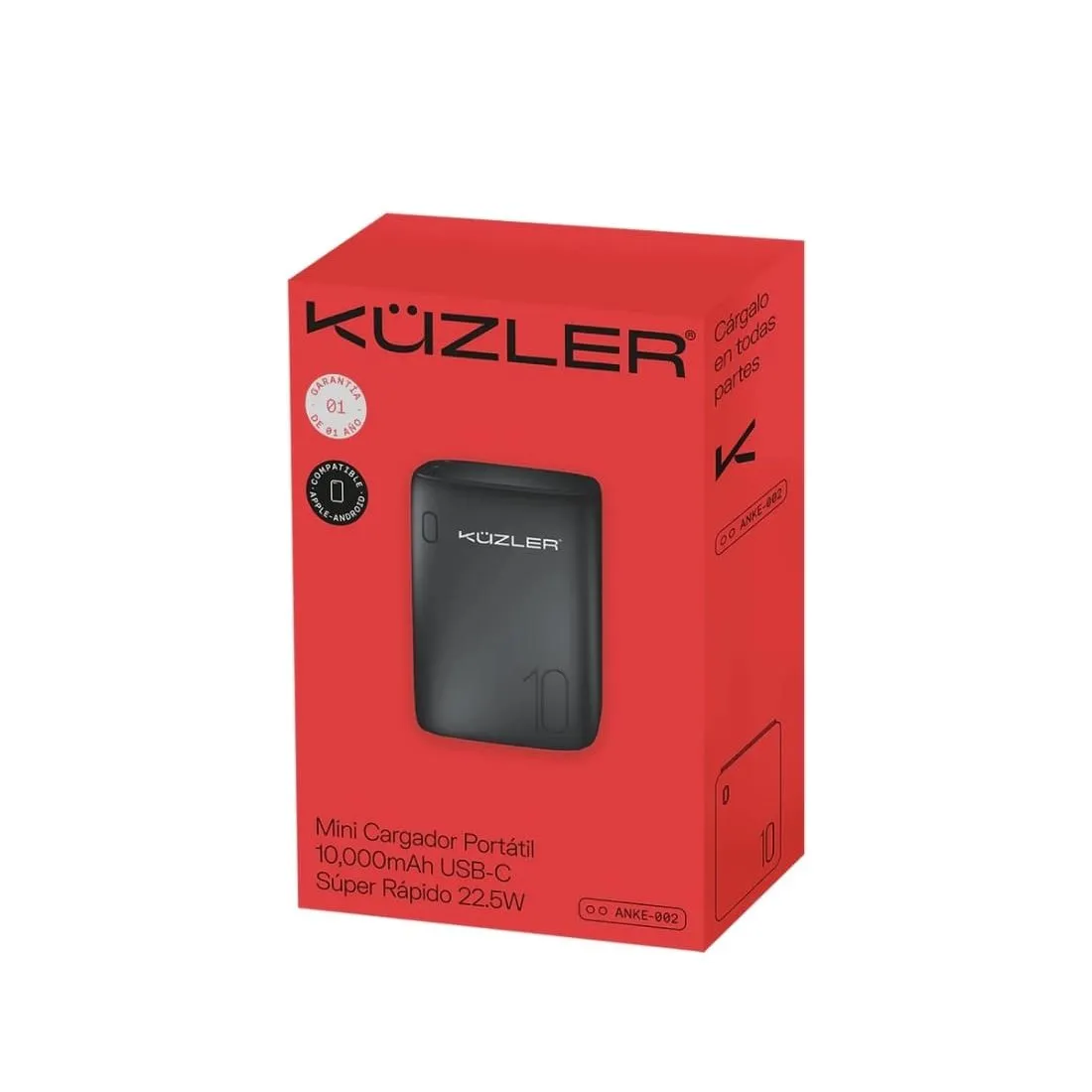 Cargador Portátil Kuzler ANKE-002 10000 mAh