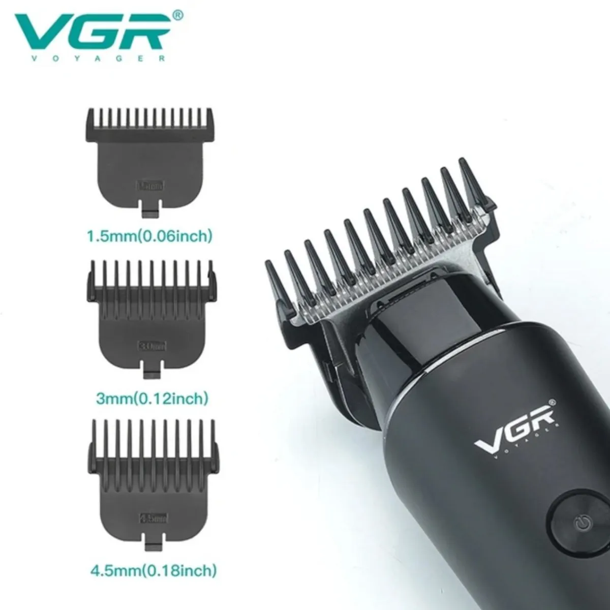 Maquina Cortadora De Pelo Con Indicador LED VGR V937