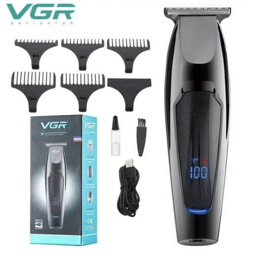 Barbera Recargable Inalambrica VGR V070 Con Indicador LED — Afeitado / cuchillas eléctricas