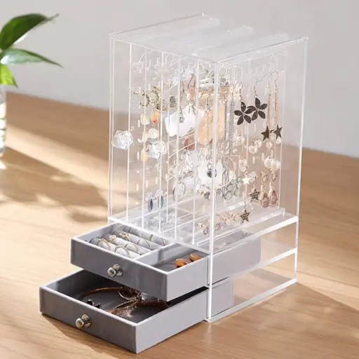 Organizador De Aretes Acrílico — Organizadores dormitorio / Living