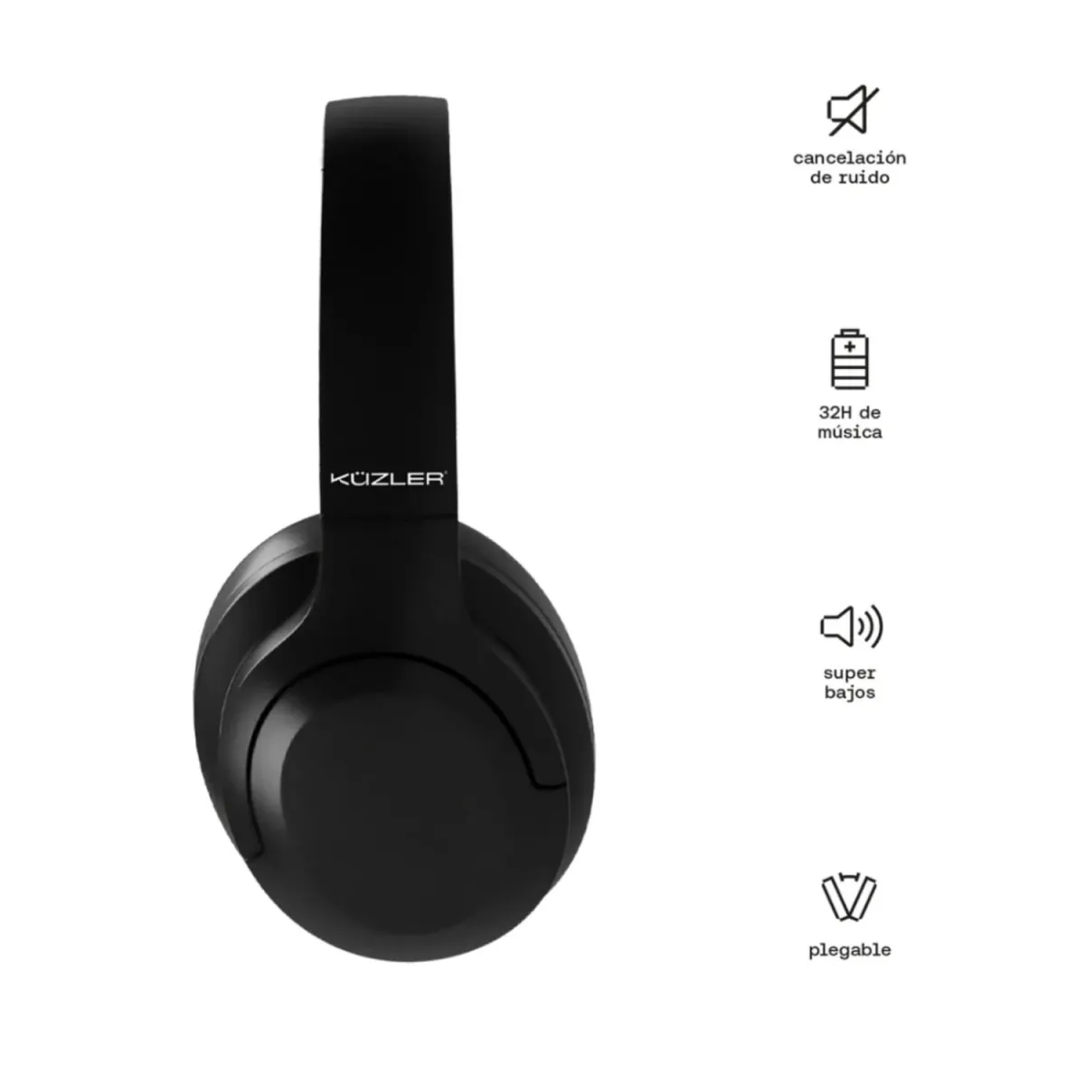 Audífono Overear Cancelación ruido activo con Bluetooth