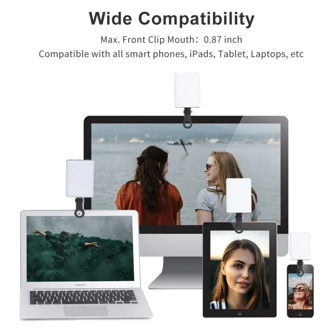 Luz Led Selfie Para Celular Alta Potencia Para Videoconferencia — Cargadores de teléfono móvil