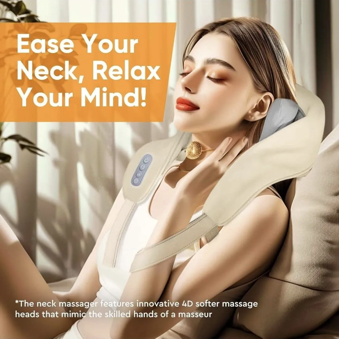 Masajeador Cervical Recargable Cervical Para Cuello Spa