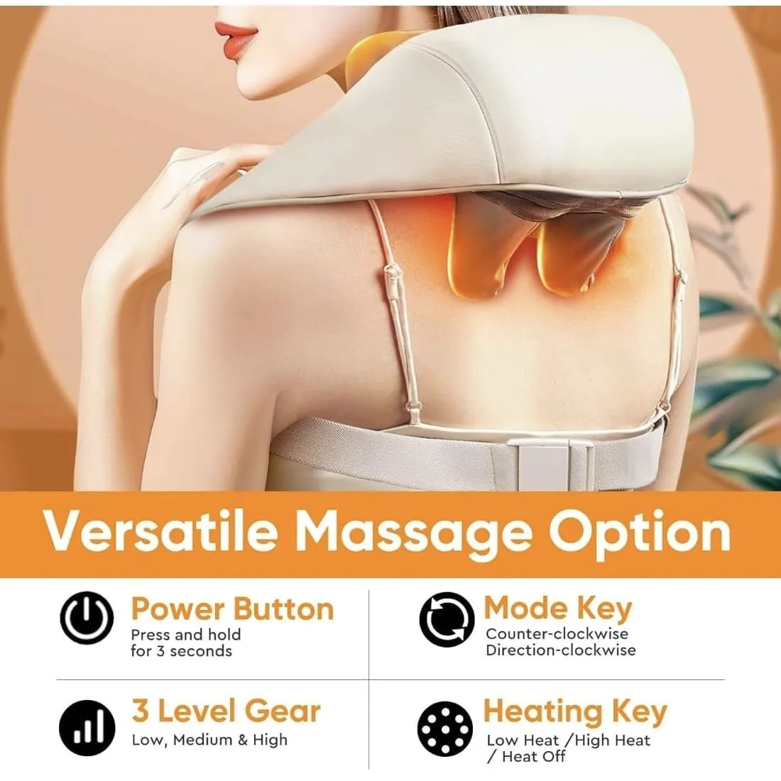 Masajeador Cervical Recargable Cervical Para Cuello Spa