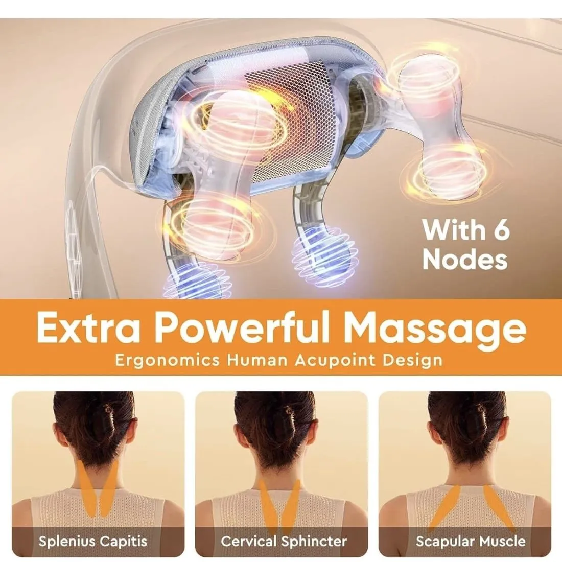 Masajeador Cervical Recargable Cervical Para Cuello Spa
