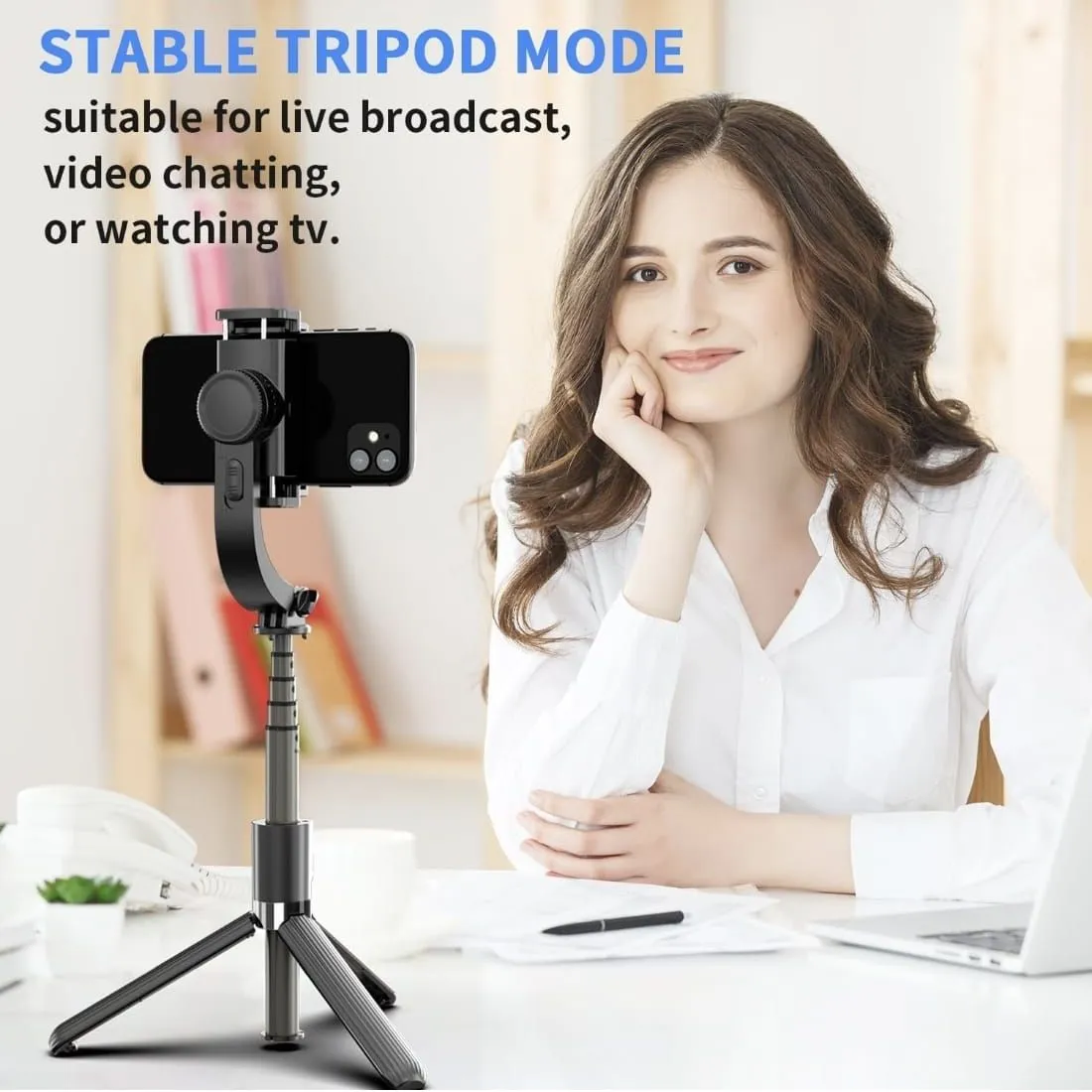 Gimbal Estabilizador Celular Selfie Stick Trípode Bluetooth — Accesorios / repuestos para fotografía