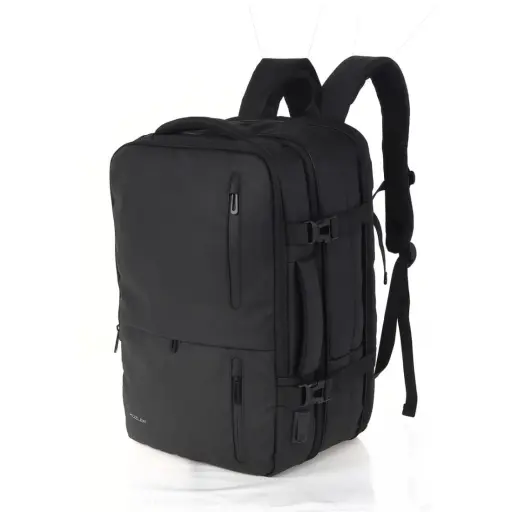 Mochila Premium viaje laptop 15.6 expandible con conector USB — Estuches y mochilas de computador