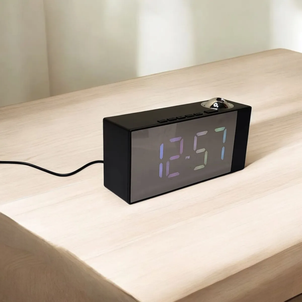 Reloj Despertador Para Escritorio Dormitorio con Proyección — Relojes