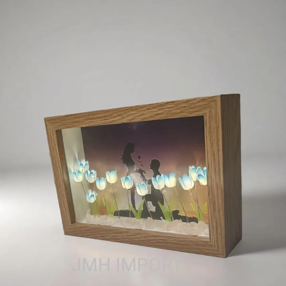 Porta Retrato de Tulipán con Luces