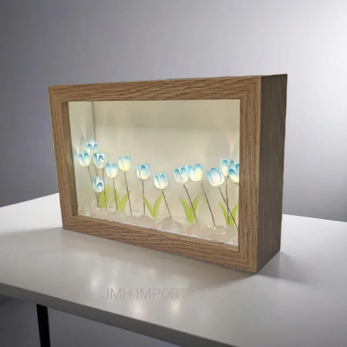 Porta Retrato de Tulipán con Luces — Adornos / decoración