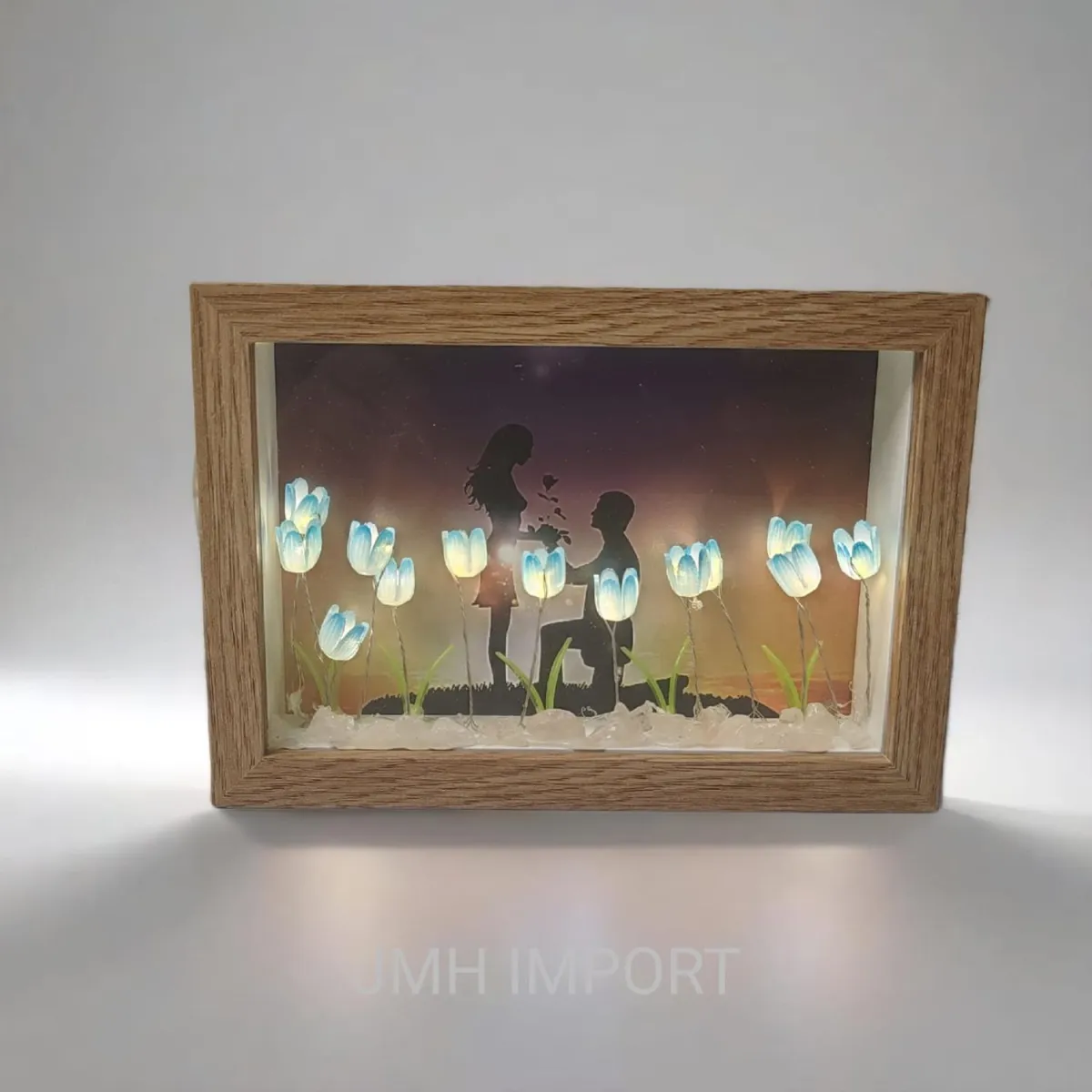 Porta Retrato de Tulipán con Luces