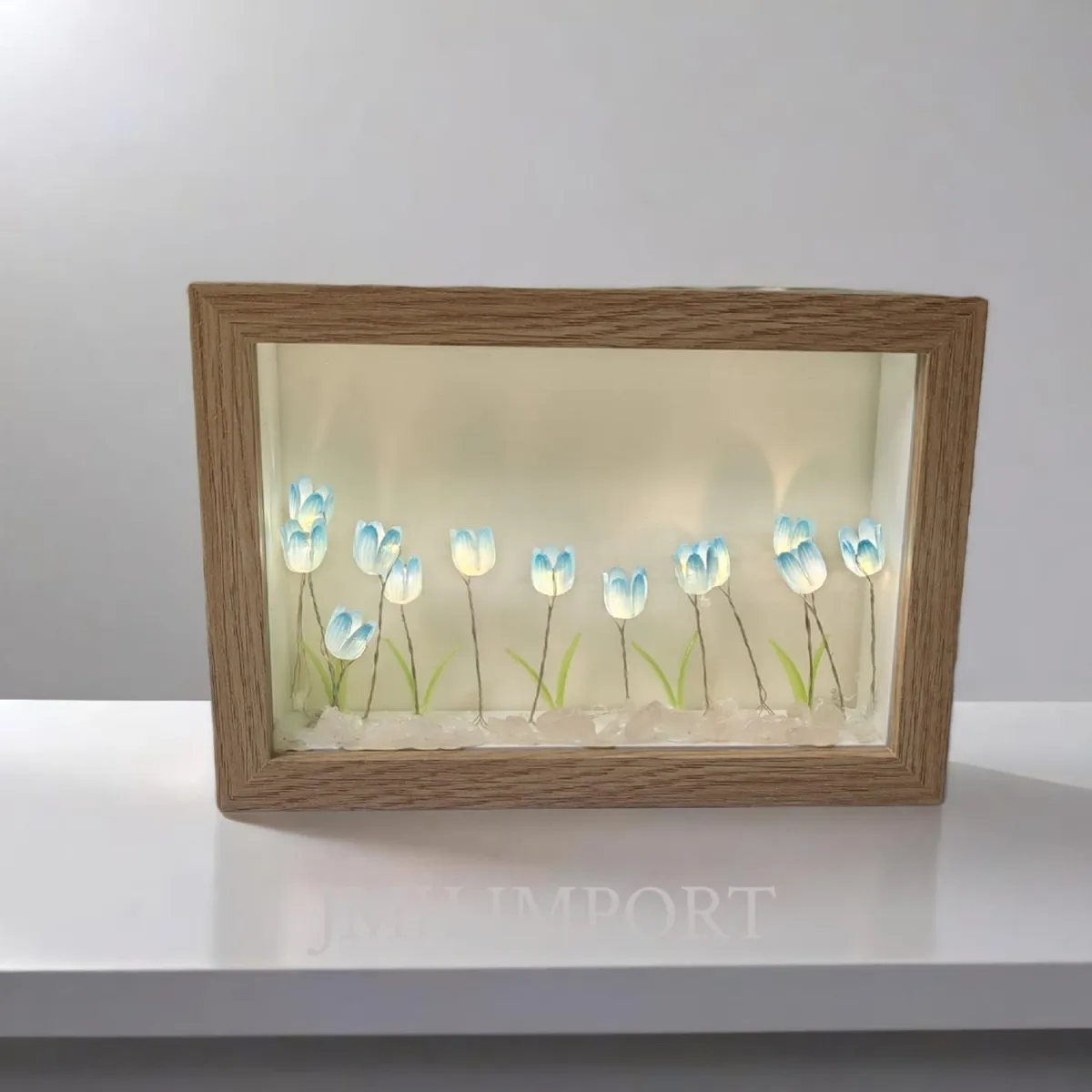 Porta Retrato de Tulipán con Luces