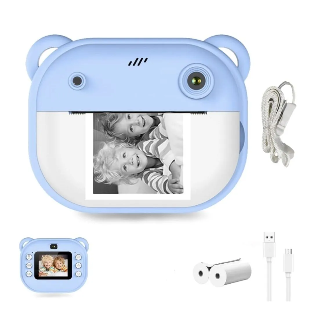 Mini Cámara con Impresora para Niños