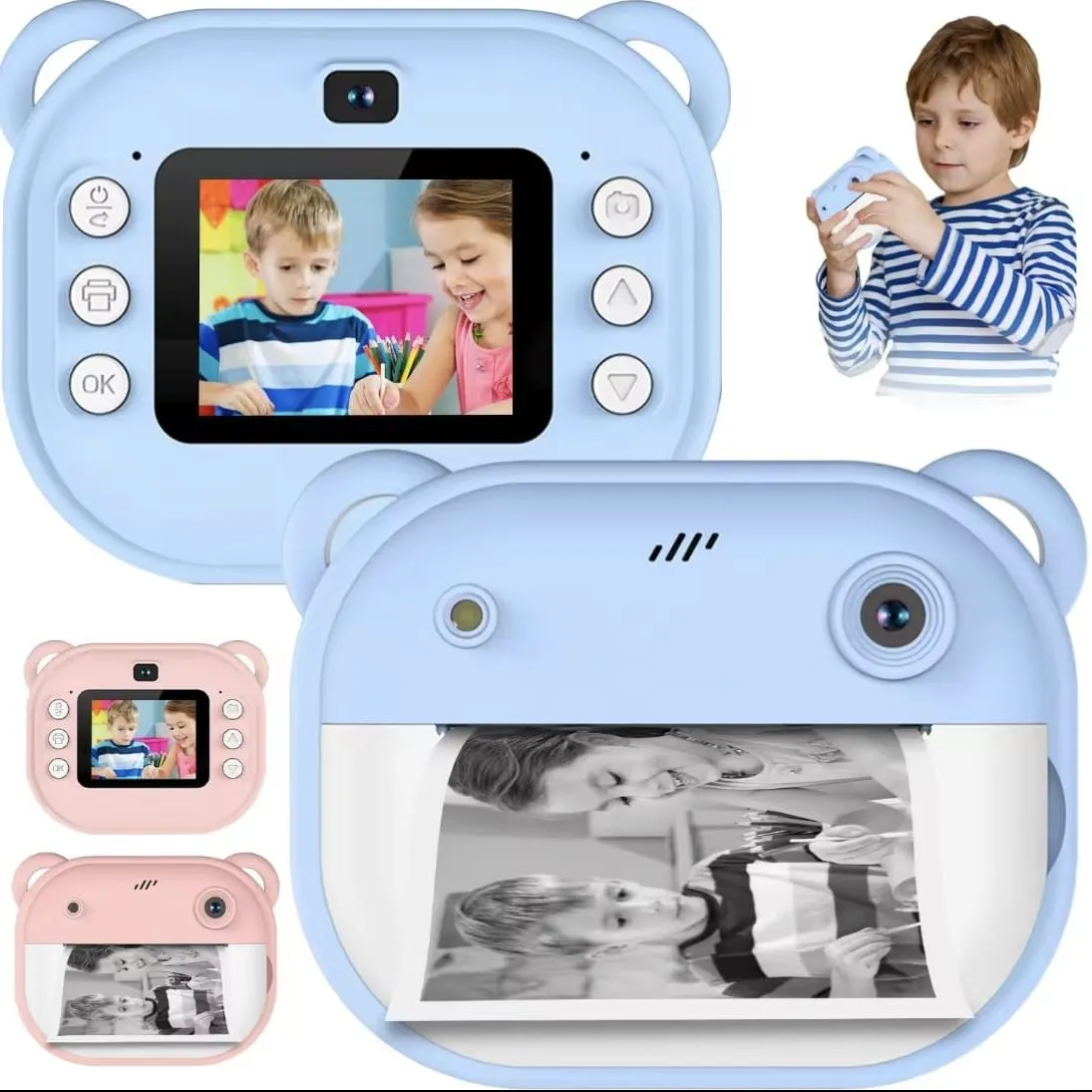 Mini Cámara con Impresora para Niños — Cámaras digitales