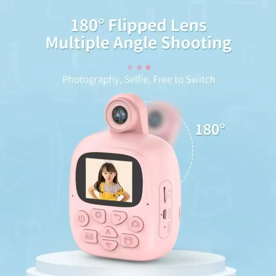 Mini Cámara con Impresora instantánea para niños