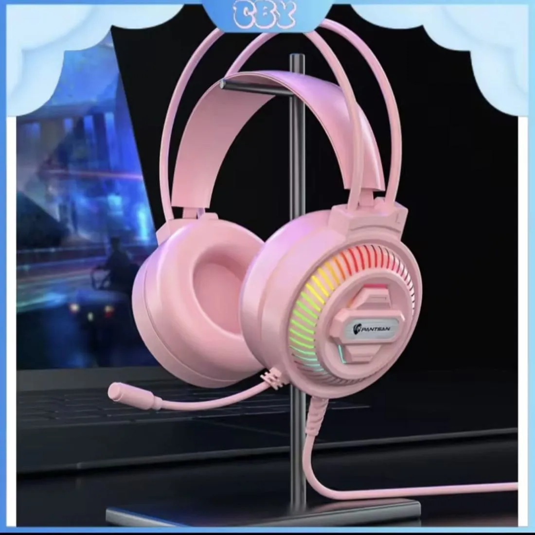 Audífono Gamer con Luces RGB y Micrófono para Pc — Audífonos