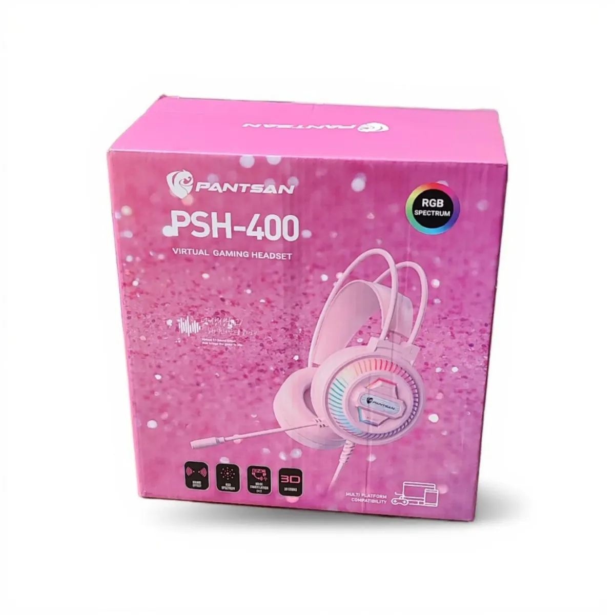 Audífono Gamer con Luces RGB y Micrófono para Pc