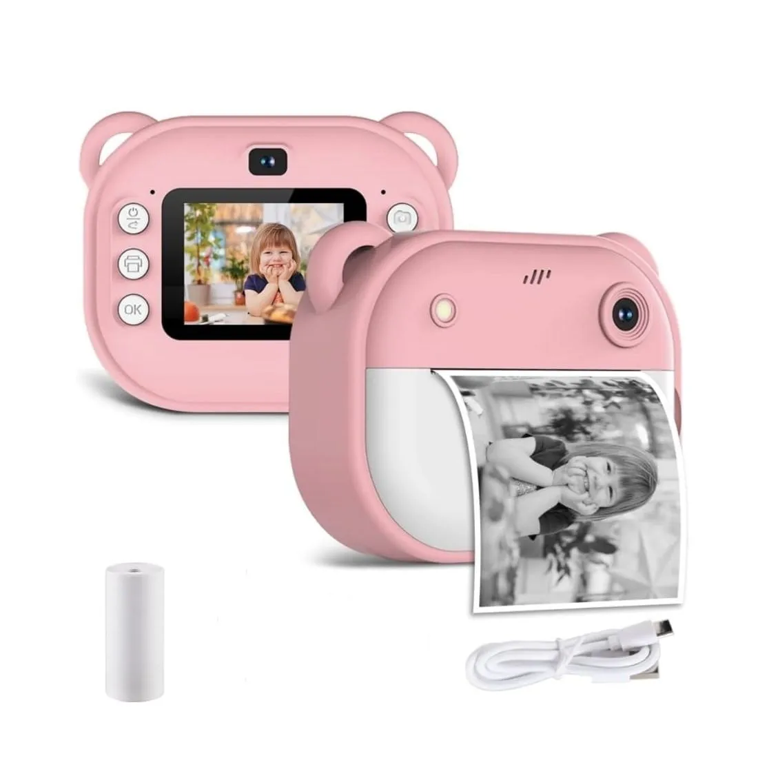 Mini Cámara con Impresora para Niños