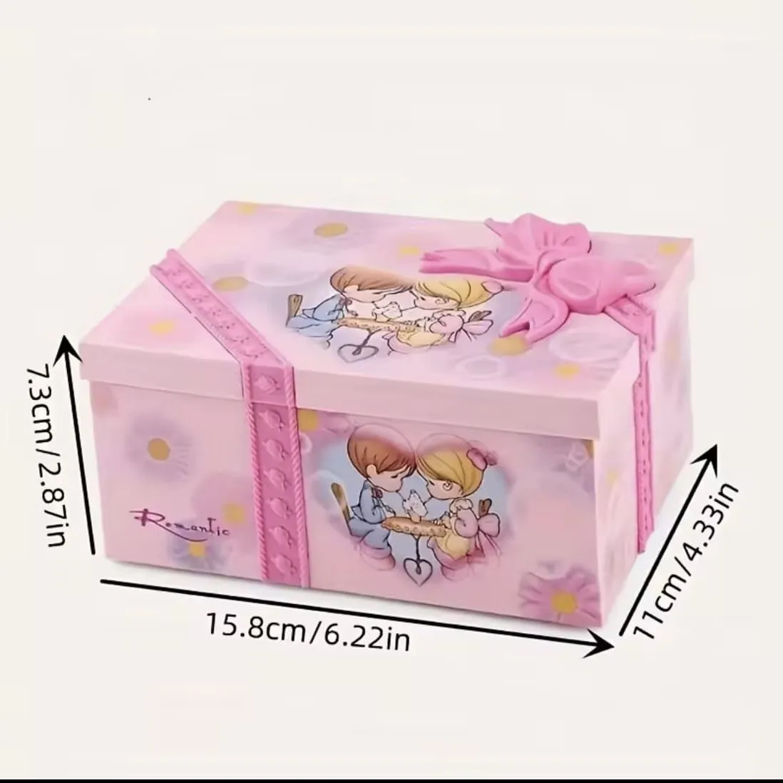 Caja De Música En Miniatura Para Bailarina Rosa