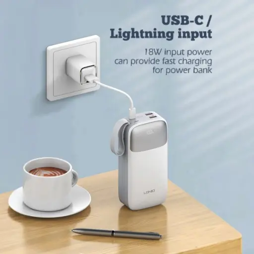 Power bank Carga Rápida 30000 mAh PQ30 LDNIO — Powerbanks
