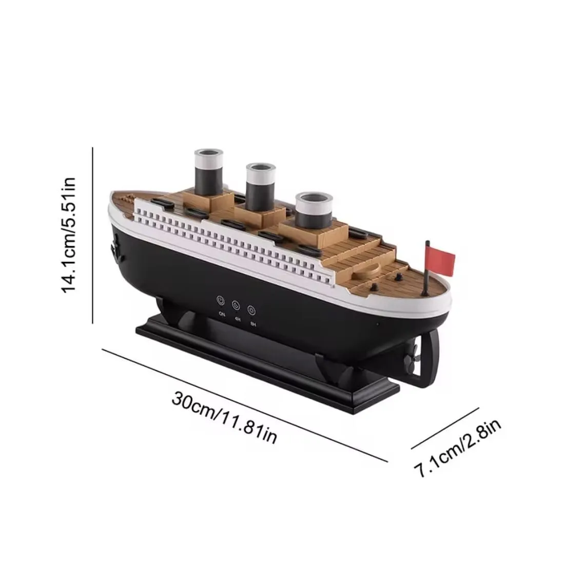 Humidificador Barco ModeloTitanic aromático de 250ml