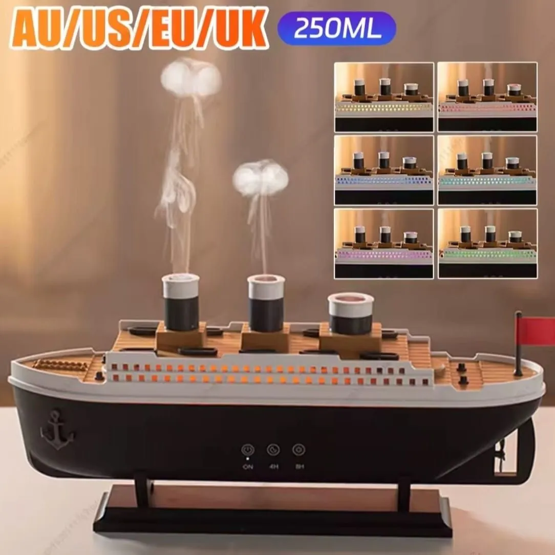 Humidificador Barco ModeloTitanic aromático de 250ml — Difusores de aceites eléctricos