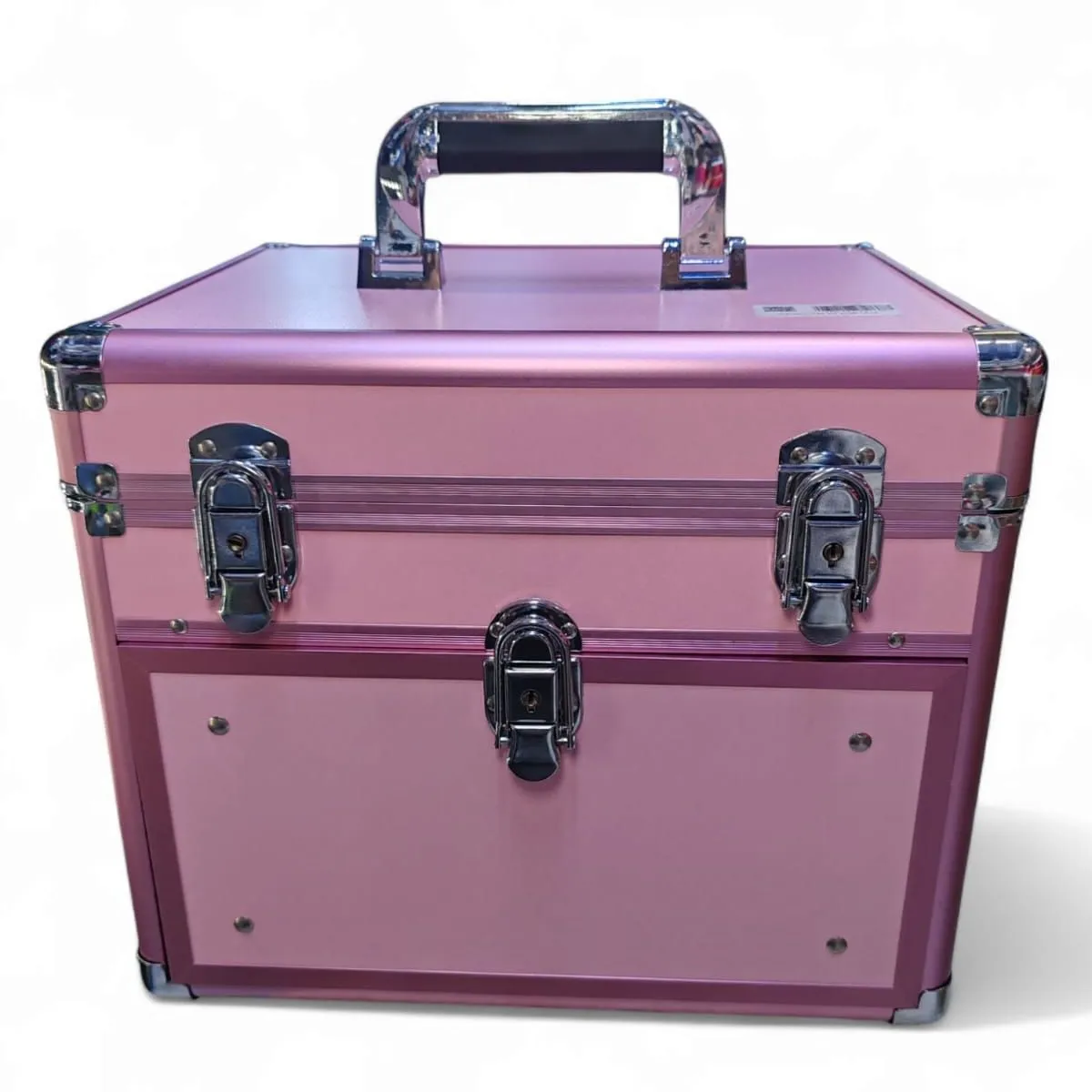 Caja de cosméticos de aluminio Para Uñas De 2 Niveles