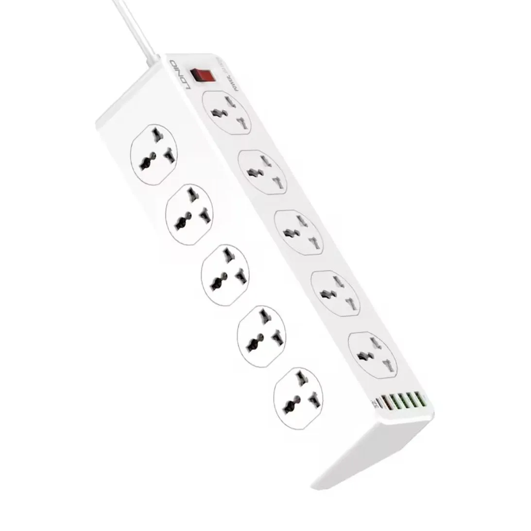 Enchufe Extencion De Corriente Carga Rápida SC10610 10socket 5USB 1C