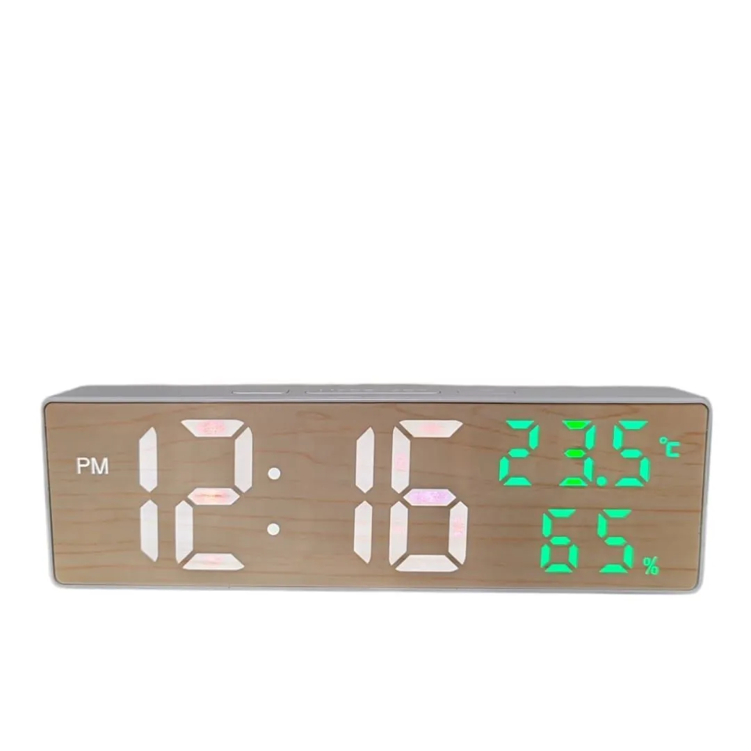 Reloj Digital Para Escritorio con Temperatura y Humedad