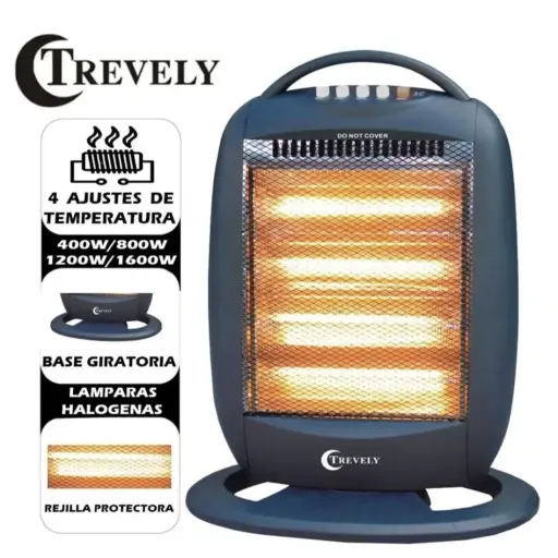 Calefactor Eléctrico Trevely TCH-040 1600 Watts — Calentadores de habitación / estufas
