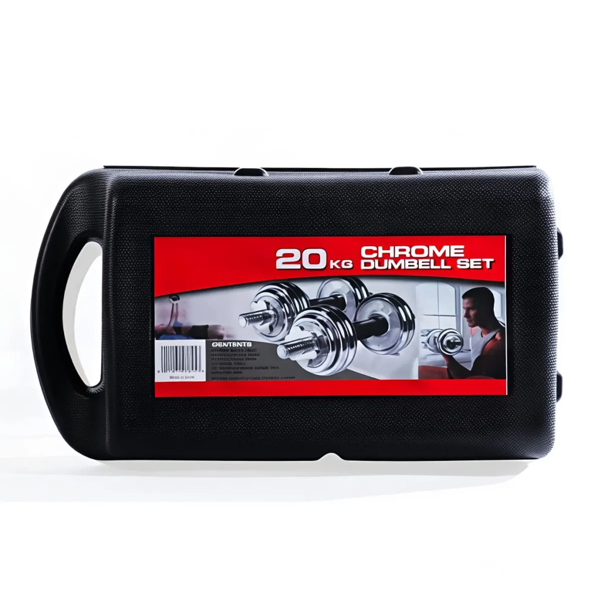 Mancuernas Pesas Set de 20kg Discos Cromados
