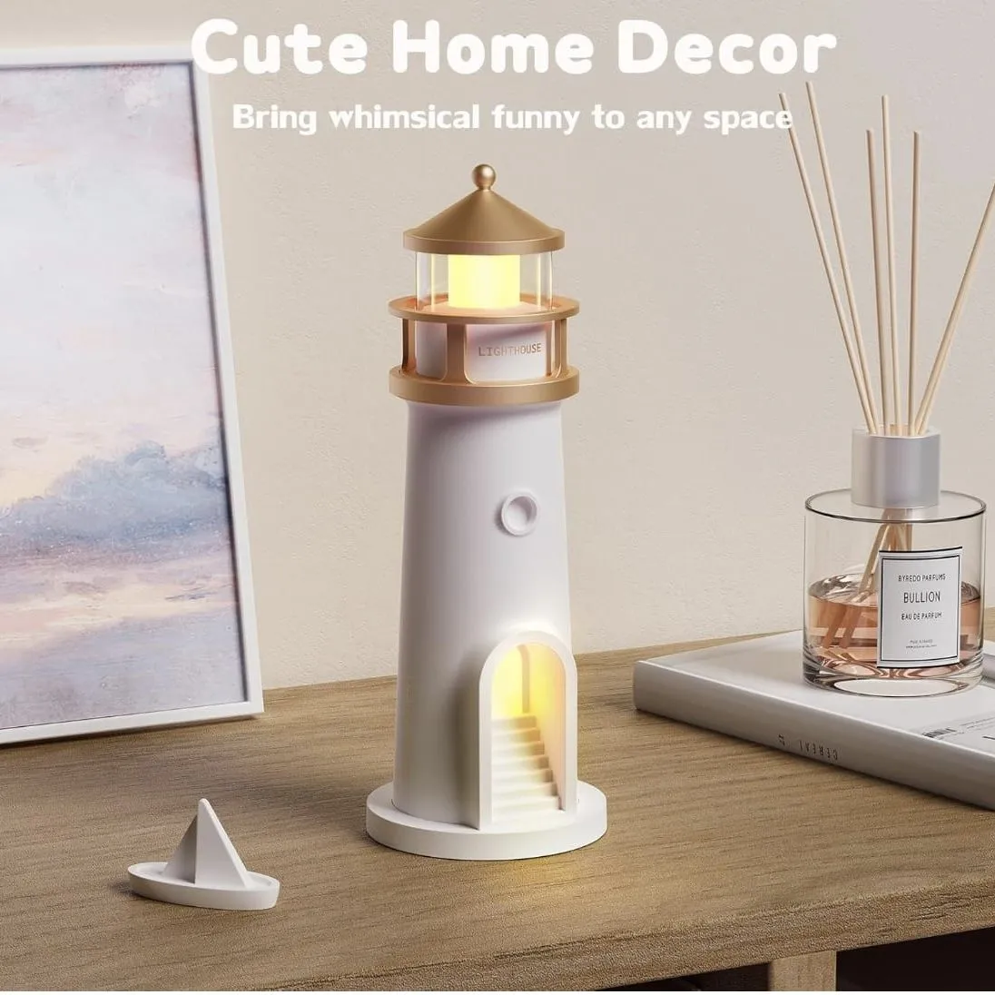 Lámpara Faro Proyector de Luna Realista con Control Remoto — Adornos / decoración