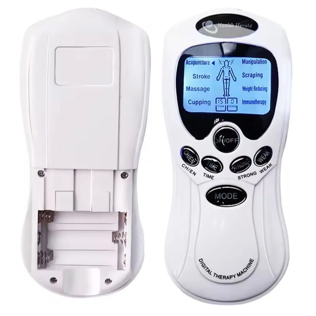 Electroestimulador Tens Digital Therapy 4 Parches Gimnasia