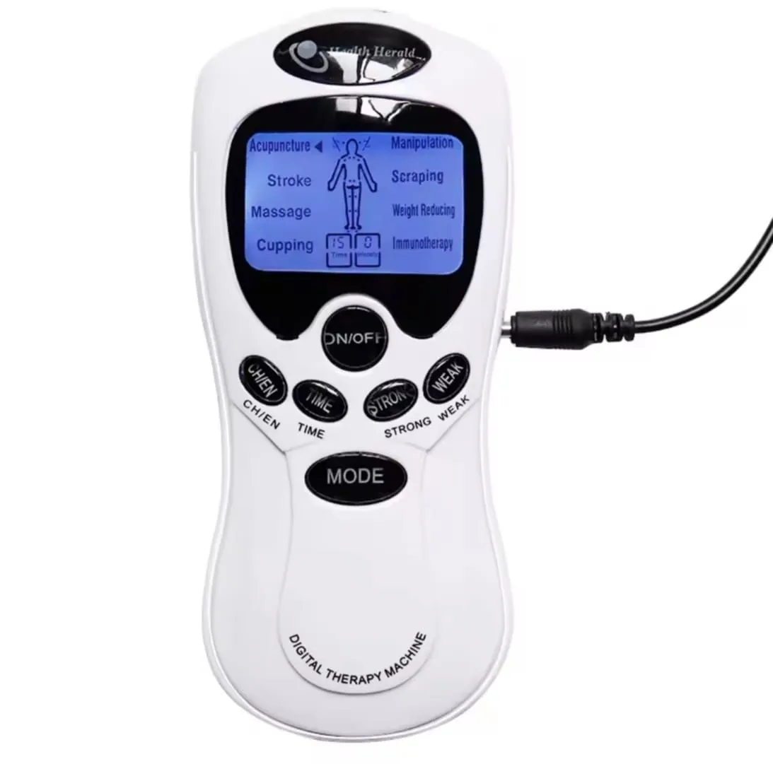 Electroestimulador Tens Digital Therapy 4 Parches Gimnasia