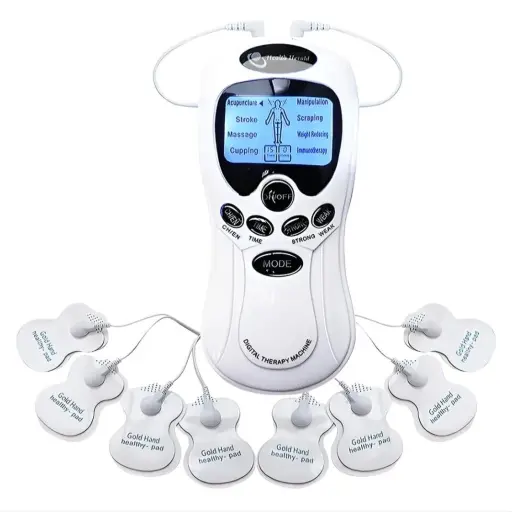 Electroestimulador Tens Digital Therapy 12 Parches Gimnasia — Productos para masajes / calentamiento personal eléctricos