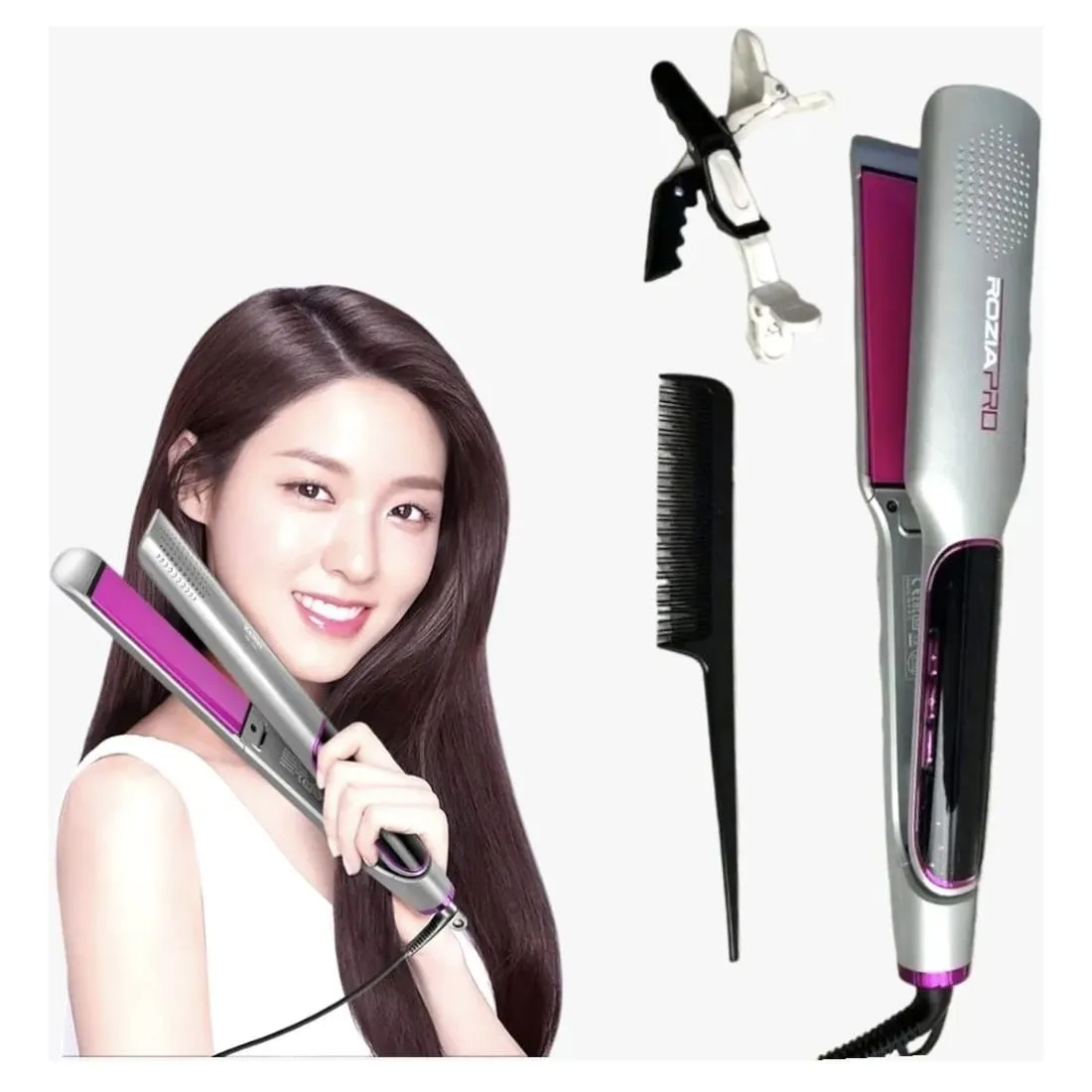 Plancha Alisadora Profesional Rozia Pro-HR 863 — Cabello / productos para dar forma al pelo eléctricos