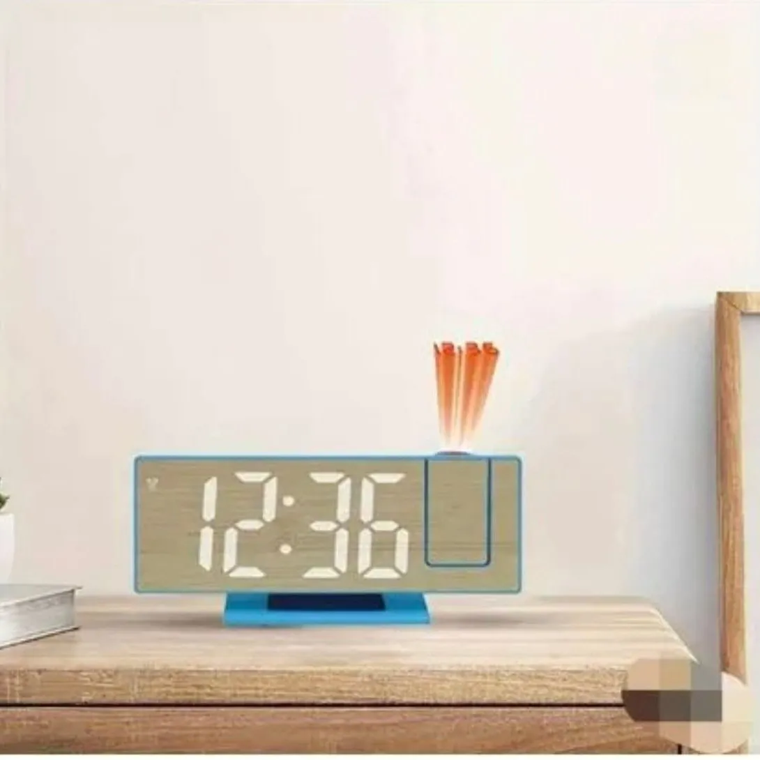 Reloj Digital de Escritorio con Proyección Temperatura y Humedad — Relojes